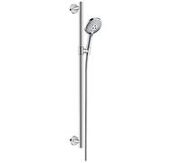 hansgrohe Raindance Select S Set doccia 120 3 getti EcoSmart 9 l/min con asta doccia 90 cm, cromo, 26323000