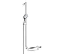 hansgrohe Raindance Select S set doccia con asta saliscendi e mensola, 3 tipi di getto, 26324000, Raindance Select S; Unica Comfort cromo [Rubinetteria Bagno > Set Doccia]