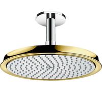Hansgrohe Raindance soffione doccia 24x24 cm rotonda cromo-oro 27405090