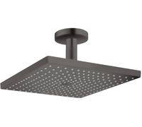 Hansgrohe Raindance soffione doccia 30x30 cm quadrata nero 26250340