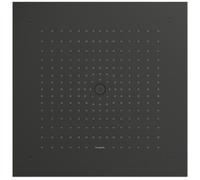 Hansgrohe Raindance soffione doccia 40x40 cm quadrata nero 26252340