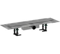 Hansgrohe RainDrain Compact set completo canale doccia 600, per installazione standard, acciaio inox spazzolato, 56174800