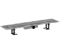 Hansgrohe RainDrain Compact set completo canale doccia 800, per installazione standard, acciaio inox spazzolato, 56178800