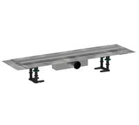 Hansgrohe RainDrain Compact set completo canale doccia 700, per installazione standard, acciaio inox spazzolato, 56176800
