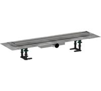 hansgrohe RainDrain Compact canalina doccia, set completo, per installazione standard DN 40, 56165000, RainDrain Compact acciaio inox spazzolato [Canaline Doccia e Scarichi Bagno]