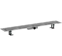 hansgrohe RainDrain Compact kit complet caniveau de douche 1200, pour installation standard, acier inoxydable brossé, 56184800, 56184800