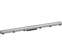 hansgrohe RainDrain Match set completo canale doccia 1000mm con telaio regolabile in altezza, 56041, Colorazione: acciaio inossidabile spazzolato