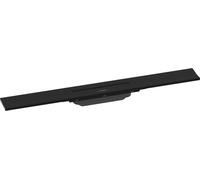hansgrohe RainDrain Flex Set de finition Caniveau de douche 700mm courbé pour montage mural, 56050670, 56050670, Colorazione: Nero opaco
