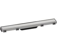 hansgrohe RainDrain Match finito set canale doccia 600mm con telaio regolabile in altezza, 56036, Colorazione: acciaio inossidabile spazzolato