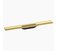 hansgrohe RainDrain Flex Set de finition Caniveau de douche 700mm courbé pour montage mural, 56050990, 56050990, Colorazione: Ottica in oro lucido