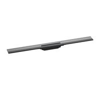 hansgrohe RainDrain Flex Set de finition Caniveau de douche 900mm courbé pour montage mural, 56052340, 56052340, Colorazione: Cromo nero spazzolato