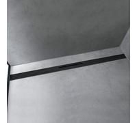 hansgrohe RainDrain Flex set completo canale doccia 1000mm curabile, 56046, Colorazione: Nero opaco