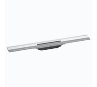Hansgrohe RainDrain Flex - Canalina doccia lineare con griglia in acciaio inox 700, a parete, accorciabile, acciaio inox spazzolato 56050800
