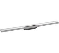 hansgrohe RainDrain Flex Set de finition Caniveau de douche 900mm courbé pour montage mural, 56052800, 56052800, Colorazione: acciaio inossidabile spazzolato