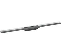 hansgrohe RainDrain Flex - set di canalina doccia accorciabile, canale di drenaggio 900 mm, scarico a pavimento della doccia, cromo