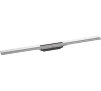 hansgrohe RainDrain Flex - set di canalina doccia accorciabile, canale di drenaggio 900 mm, scarico a pavimento della doccia, acciaio inox spazzolato
