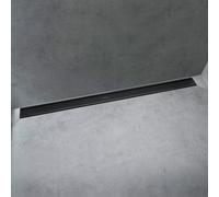 hansgrohe RainDrain Match finito set canale doccia 900mm con telaio regolabile in altezza, 56040, Colorazione: Nero opaco