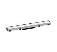 hansgrohe RainDrain Match finito set canale doccia 600mm con telaio regolabile in altezza, 56036, Colorazione: acciaio inossidabile spazzolato