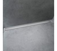 hansgrohe RainDrain Match finito set canale doccia 900mm con telaio regolabile in altezza, 56040, Colorazione: acciaio inossidabile spazzolato - 56040800