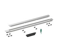 hansgrohe RainDrain Match Plus Set de finition Caniveau de douche 800, cadre réglable en hauteur, 56215800, 56215800, Colorazione: acciaio inossidabile spazzolato