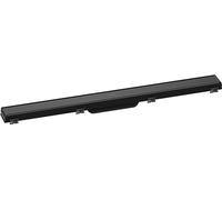 hansgrohe RainDrain Match finito set canale doccia 800mm con telaio regolabile in altezza, 56038, Colorazione: Nero