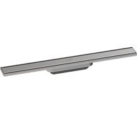 hansgrohe RainDrain Original - set canalina doccia lineare, canale di drenaggio doccia 600 mm, scarico a pavimento, acciaio inox spazzolato
