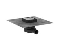 Hansgrohe RainDrain Point set completo di scarico puntuale, 100x100, piastrellabile sul retro, 56247, Colorazione: acciaio inossidabile spazzolato - 56247800