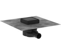 Hansgrohe RainDrain Point set completo di scarico puntuale, 100x100, piastrellabile sul retro, 56247, Colorazione: nero opaco - 56247670