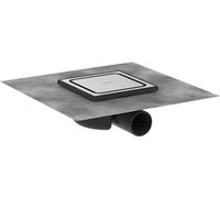 hansgrohe RainDrain Spot set completo di scarico a 150/150 punti e set di installazione in acciaio inox spazzolato, 56055800 - 56055800
