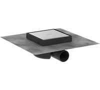 hansgrohe RainDrain Spot, set complet 150/150, évacuation par points, à carreler à larrière, et set dinstallation, acier inoxydable brossé, 56112800, 56112800