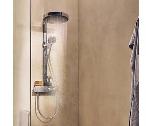 hansgrohe Rainfinity colonna doccia con termostatico, 26853000, Rainfinity cromo/grafite [Rubinetteria Bagno > Colonne Doccia]