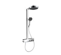 hansgrohe Rainfinity colonna doccia con termostatico, 28742000, Rainfinity cromo/grafite [Rubinetteria Bagno > Colonne Doccia]