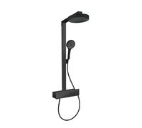 hansgrohe Rainfinity sistema doccia 250, 1 tipo di getto a risparmio idrico, ShowerTablet 350, 28742, Colorazione: Nero opaco - 28742670