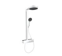 Hansgrohe Rainfinity - Set doccia termostatico, diametro 25 cm, 3 getti, bianco opaco 28742700