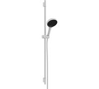 hansgrohe Rainfinity - Set Doccetta per Doccia con Doccino (3 Getti), Tubo Flessibile (1,60 M) E Asta Doccia (0,9 M), Bianco Opaco