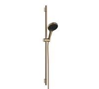 hansgrohe Rainfinity Set de douche 130, EcoSmart, 3jet, S PURO Barre de douche 900mm, 28744140, 28744140, Colorazione: Bronzo spazzolato