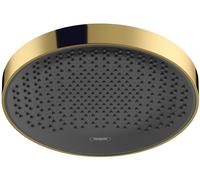Hansgrohe Rainfinity soffione doccia 25x25 cm rotonda nero-oro 26229990