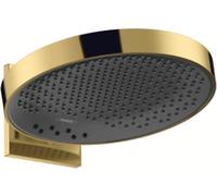 Hansgrohe Rainfinity soffione doccia 36x36 cm rotonda nero-oro 26234990