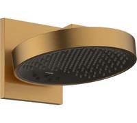 hansgrohe Rainfinity - Soffione doccia, Doccia a pioggia rotondo (250 mm) con 3 getti per montaggio a parete, bronzo spazzolato, 26232140
