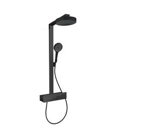 hansgrohe Rainfinity système de douche 250, 1 type de jet économisant leau, ShowerTablet 350, 28742670, 28742670, Colorazione: nero opaco