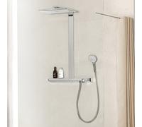 hansgrohe Rainmaker Select sistema doccia, termostatico, 27106400, Rainmaker Select bianco/cromo [Rubinetteria Bagno > Colonne Doccia]