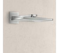 Hansgrohe Rainmaker Select - Soffione doccia 460, 2 getti, braccio doccia 460 mm, bianco/cromato 24005400
