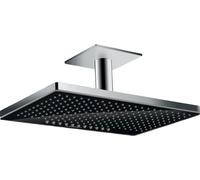 Hansgrohe Rainmaker Select soffione doccia 46.6x30 cm rettangolare cromo-nero 24004600