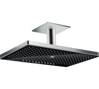 Hansgrohe Rainmaker Select soffione doccia 46x30 cm rettangolare cromo-nero 24006600