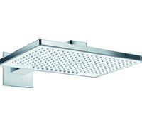 Hansgrohe Rainmaker Select - Soffione doccia 460, 2 getti, braccio doccia 460 mm, bianco/cromato 24005400