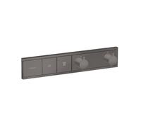 hansgrohe RainSelect rubinetto doccia da incasso con termostatico, 15380340, RainSelect nero cromato spazzolato [Rubinetteria Bagno > Rubinetteria Doccia]
