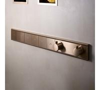 Termostato a scomparsa Rainfinity RainSelect a misura di mano per 5 consumatori, Colorazione: Bronzo spazzolato