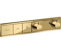 hansgrohe RainSelect Termostatico ad incasso per 2 utenze, oro lucido, 15380990