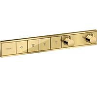 hansgrohe RainSelect Termostatico ad incasso per 4 utenze, oro lucido, 15382990