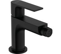Hansgrohe Miscelatore bidet Rebris E monocomando, scarico a scomparsa, sporgenza 120 mm, Nero opaco